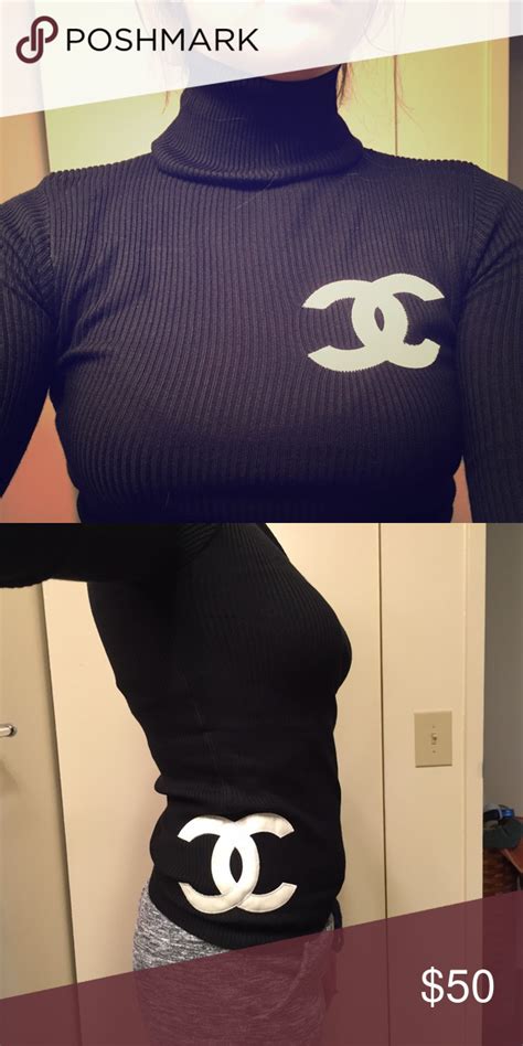 chanel sweatshirt women's|chanel turtleneck sweater 5.